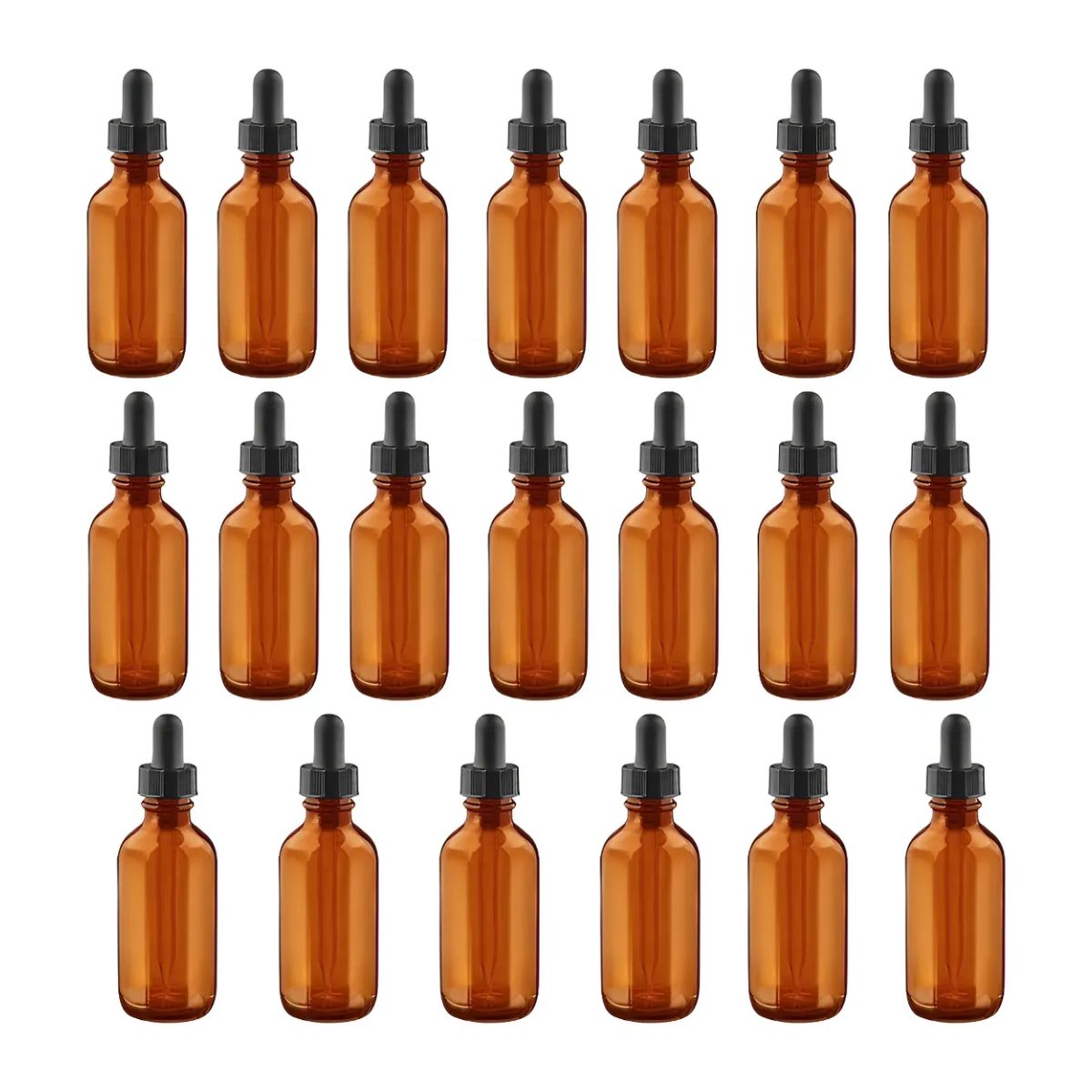 25 Botella Gotero Pipeta Vidrio 30 Ml Ambar Frasco Envase Elegir Color de Pipeta