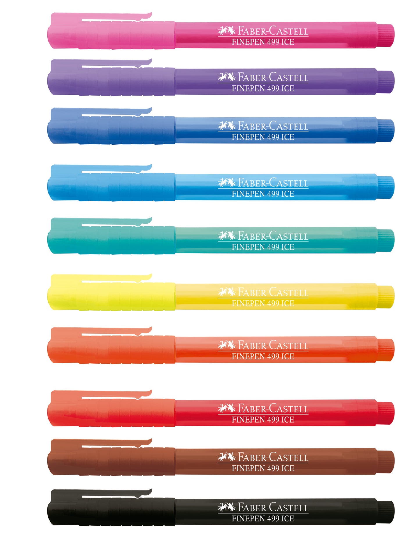 Rotuladores Faber Castell Punta Fina Ice 10 Pz - MarchanteMX