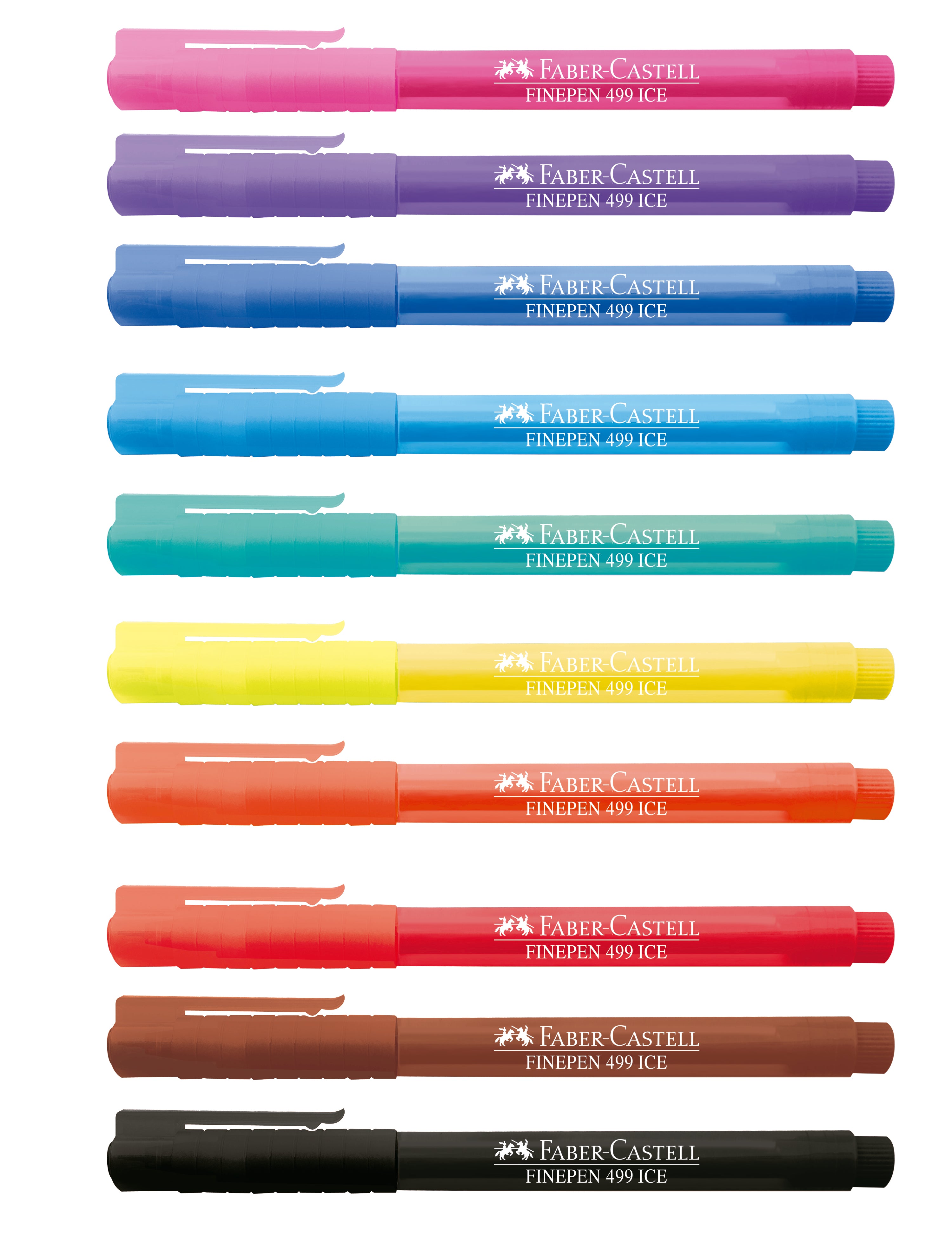 Rotuladores Faber Castell Punta Fina Ice 10 Pz - MarchanteMX