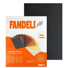 50 Hojas Lija Agua Fandeli Grano 180 Para Pintura y Acabados