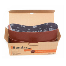 Mini Bandas de Lija 5 Pz X-86 120 Tela 0.101m X 0.610m Fandeli