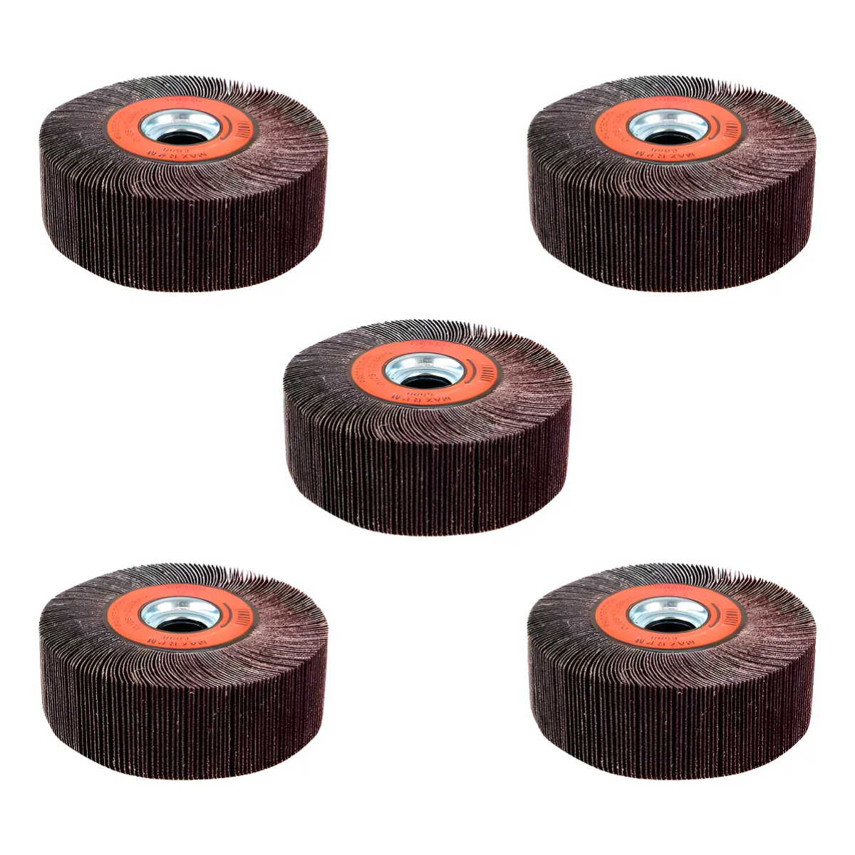 5 Ruedas Flap Fandeli X 88 Grano 80  Brida Metálica