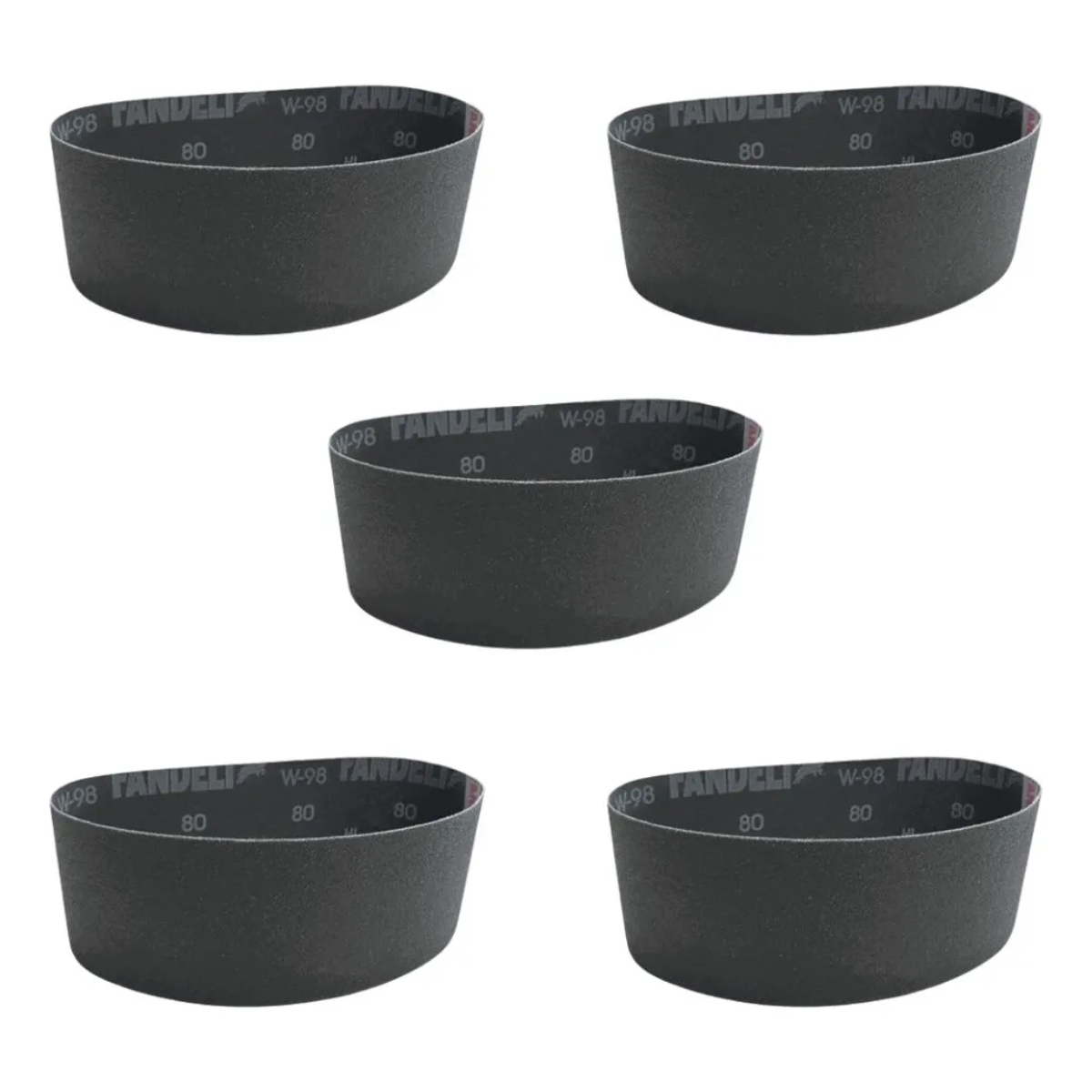 Pack 5 Lijas Banda W-98 Fandeli Grano 400 3” X 21” Resistente