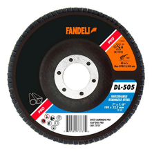 Disco Laminado Acero Inox 7plg Z-40 10pzs Fandeli