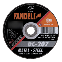 5 Pz Disco Corte Estándar Metalpro 9 Pulgadas Fandeli