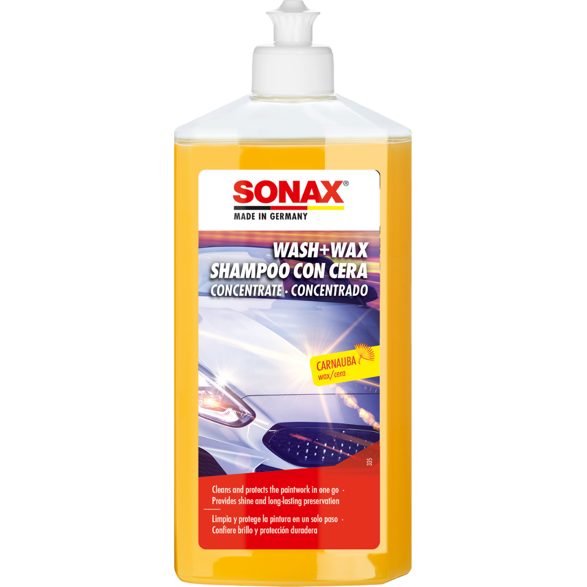 Shampoo Con Cera Sonax 500 Ml Lavado  Protección