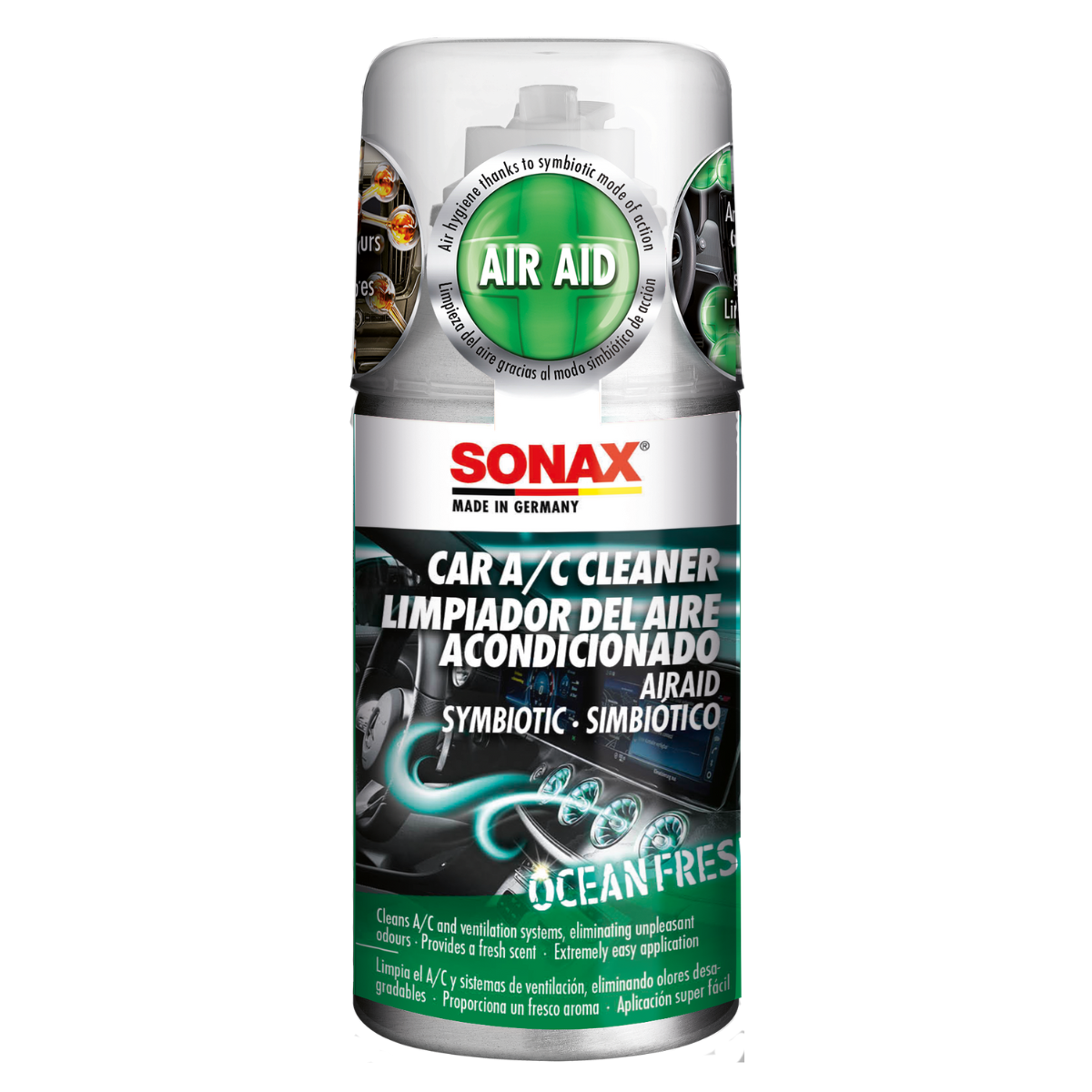 Sonax Limpiador AC Ocean Fresh 100 Ml  Desinfección  Frescura