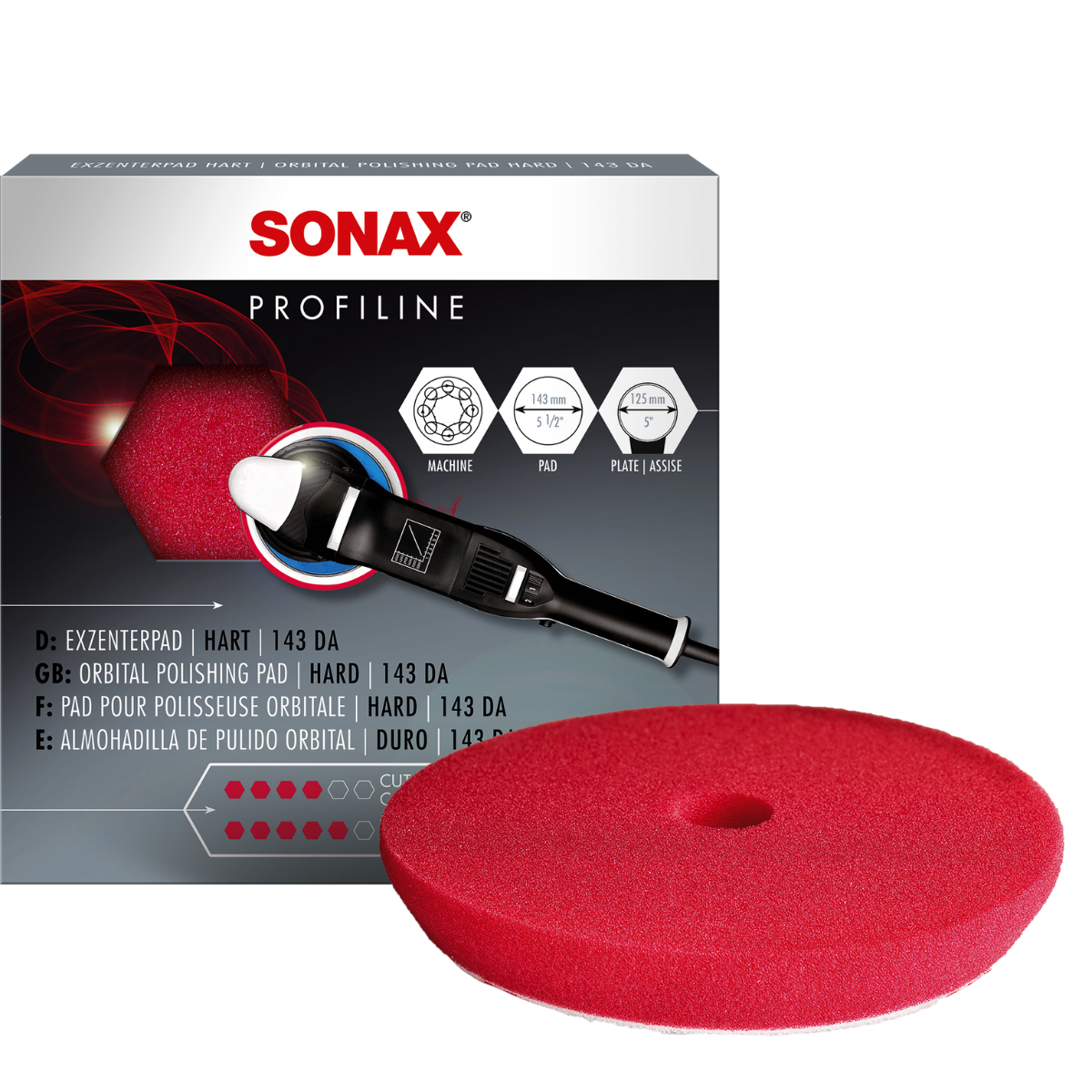 Sonax Pad Para Pulir Roja 143 Mm  1 Pieza