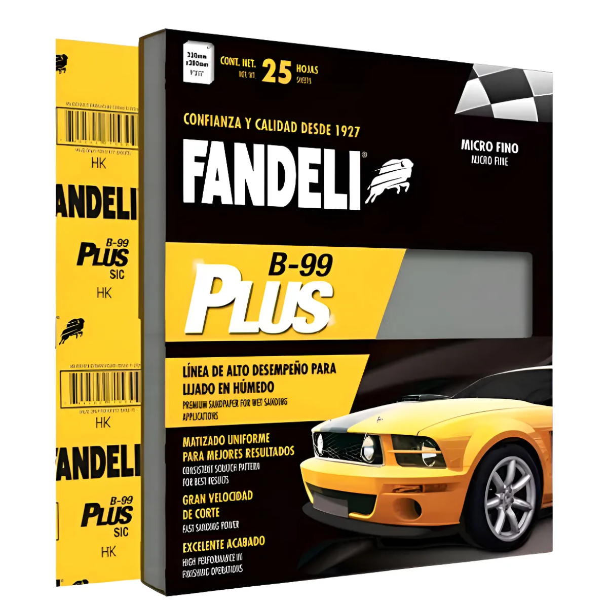 Pack 25 Lijas De Agua Fandeli B-99 Grano 1000 9” X 11” Microfina