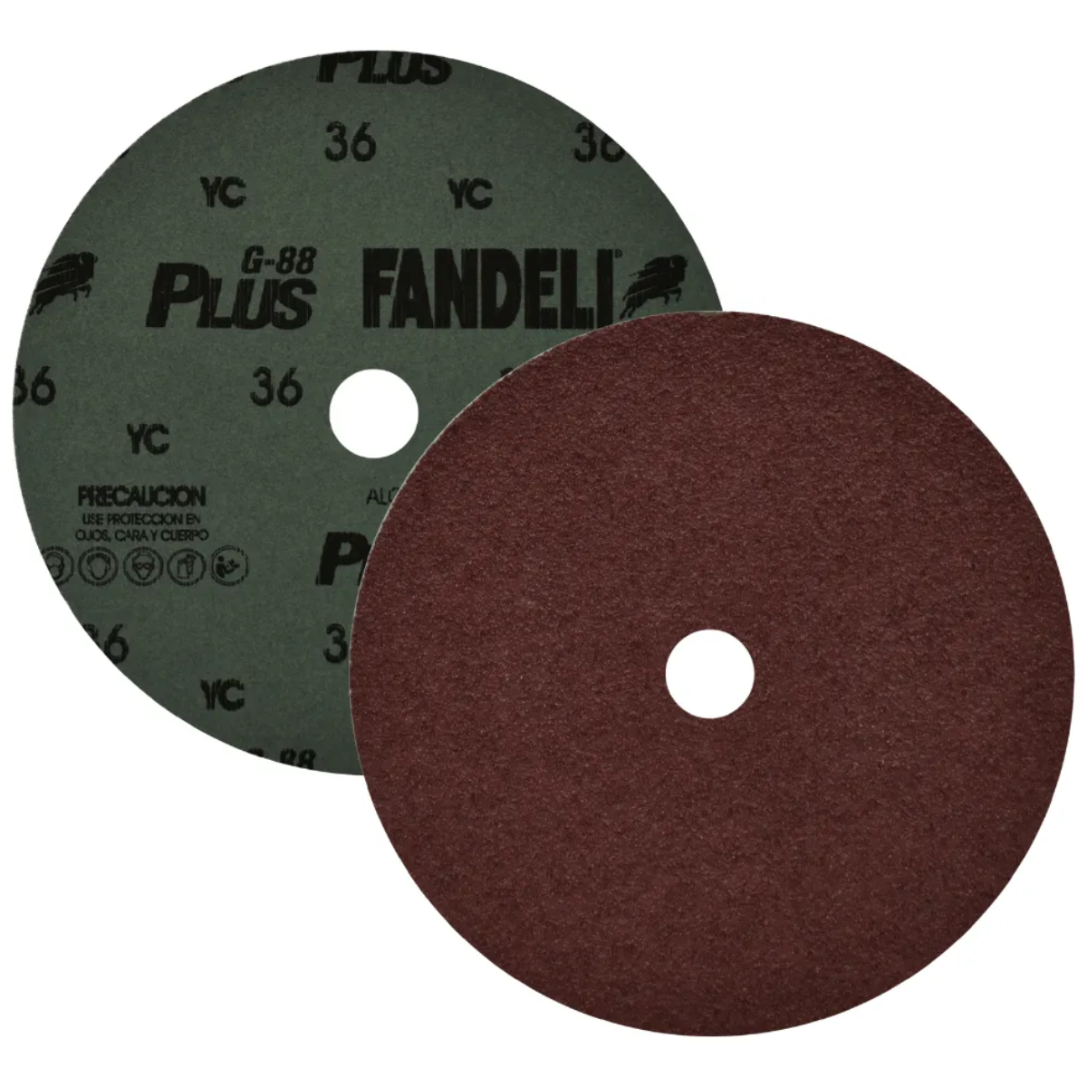 50 Pzs Disco De Fibra Fandeli G-88 Plus Grano 36 5 X 7/8