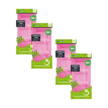 12pz Charola Botanera Rectangular 3 Divisiones Desechable Rosa - PARTY IS ON - detalle