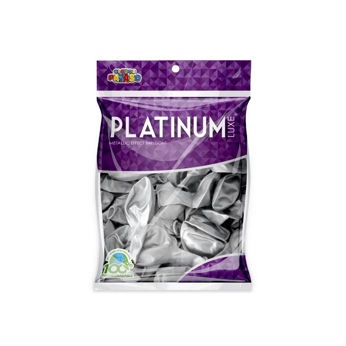 25pz Globos Platinum Globo Payaso Elige Color #12 Decoracion Plata - GLOBO PAYASO - uso