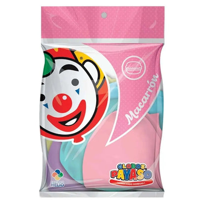 5pz Globos Payaso Gigantes Esféricos Macarron Surtido N° 24 - GLOBO PAYASO - detalle
