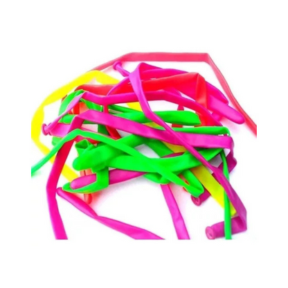 100pz Globos Zeppelin N°270 Globos Payaso Neon Surtido Party - Marchante MX