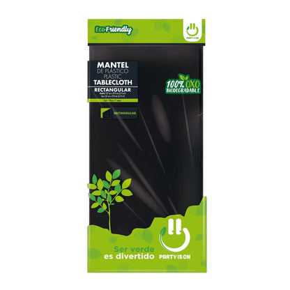 Mantel Plastico Desechable Party Is On Colores Varios Negro - PARTY IS ON
