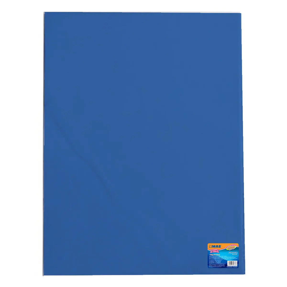 10 piezas Foamy tamaño pliego 70x95cm, color azul rey MAE - Mae
