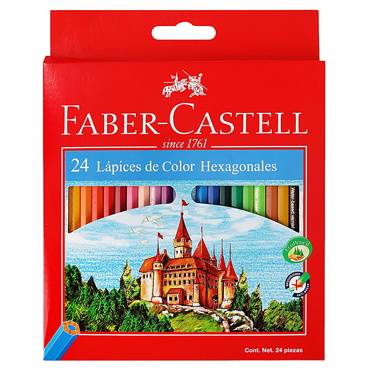 Lápices de Colores Faber Castell Profesional Hexagonal 24 Pz - MarchanteMX