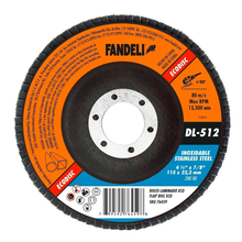 Disco Laminado Zirconia Fandeli Grano 80 Naranja