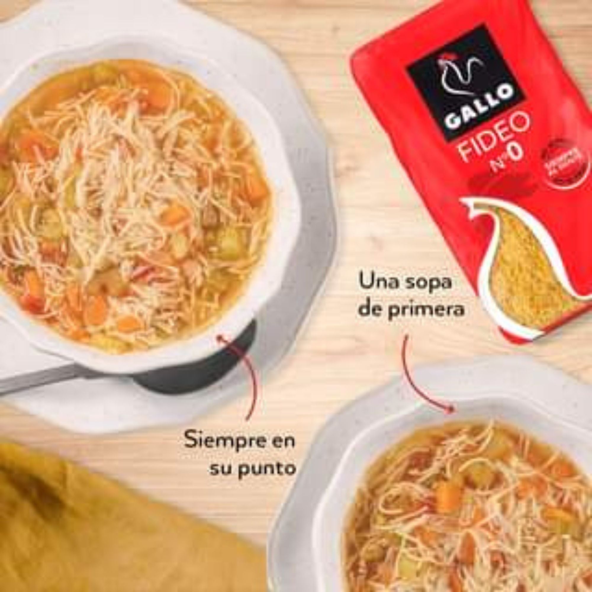 Fideo Gallo 450g - Pastas La casa del bacalao