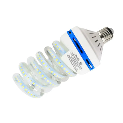 12pz Foco Espiral LED Sanelec, Luz Fría 6500K Base E27 32W - Sanelec - detalle