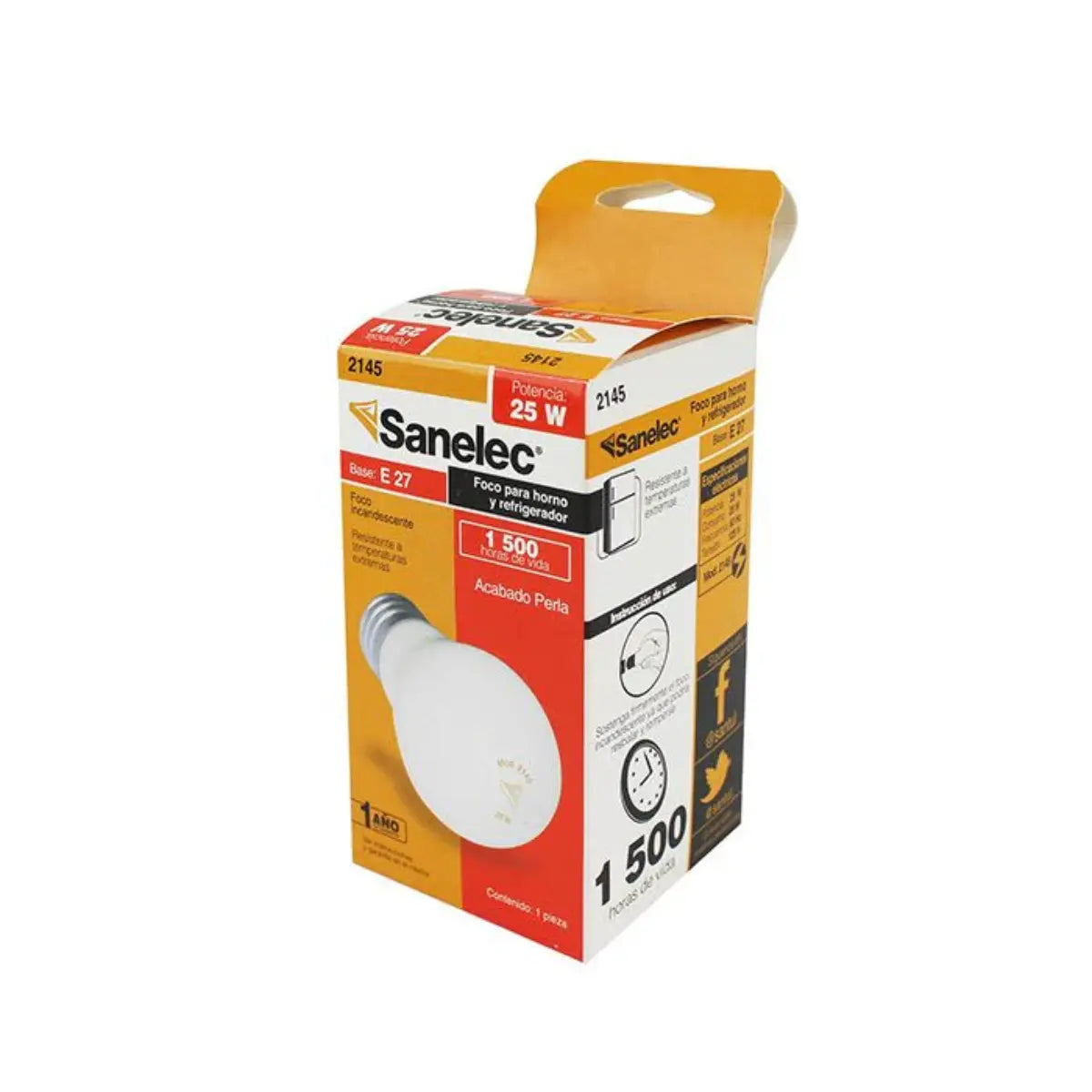 Foco Incandescente 25w Sanelec 2145 3 Piezas - Sanelec - accesorios