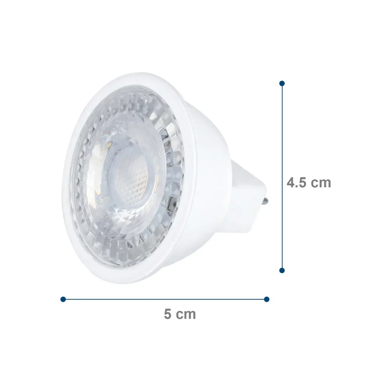 Foco LED MR16 3W luz blanca - 127V/GU5.3, caja color Aksi - Aksi