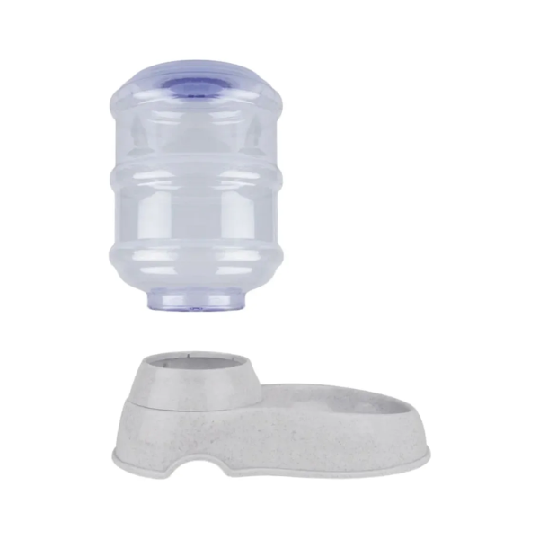 Alimentador Automático AKSI PETIT Mascotas, Dispensador de Comida - 3.8L (1 Galón) - Gris