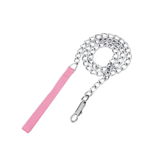 Cadena Para Perro Cromada Mediana de 3.5 Mm X 1.20 de Color Rosa AKSI PETIT - Aksi
