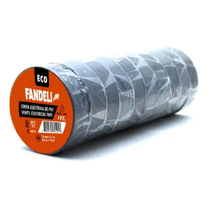 10 PZS CINTA AISLAR USO GENERAL19mm X 9m FANDELI - Fandeli - vista lateral
