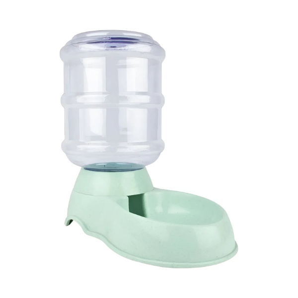 Alimentador Automático AKSI PETIT Mascotas, Dispensador por Gravedad - 3.8L (1 Galón) - Verde