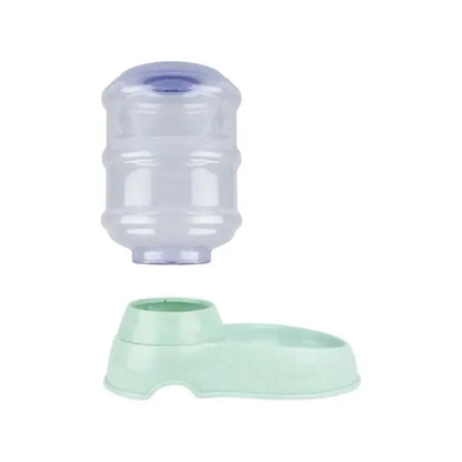 Alimentador Automático AKSI PETIT Mascotas, Dispensador por Gravedad - 3.8L (1 Galón) - Verde Aksi