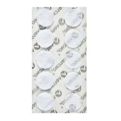 Círculos Sujetadores con Adhesivo de 1.5 cm de diámetro, 10 juegos Blanco Velcro - Velcro - vista lateral