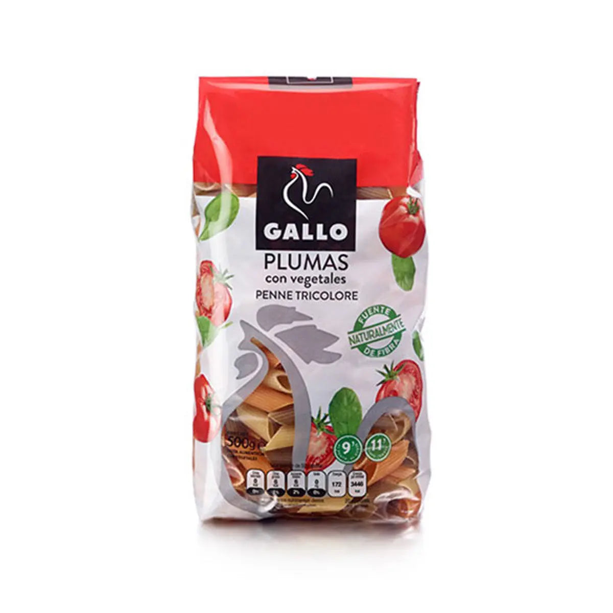 Plumas Con Vegetales 450gr - Cesarfer - vista lateral