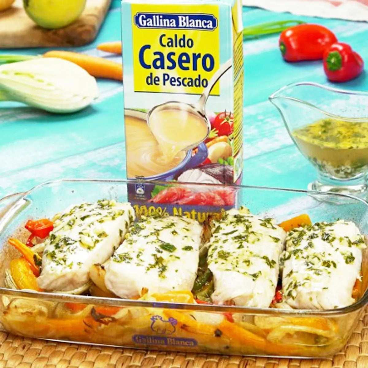 Caldo de Pescado 1Lt - Cesarfer - vista trasera