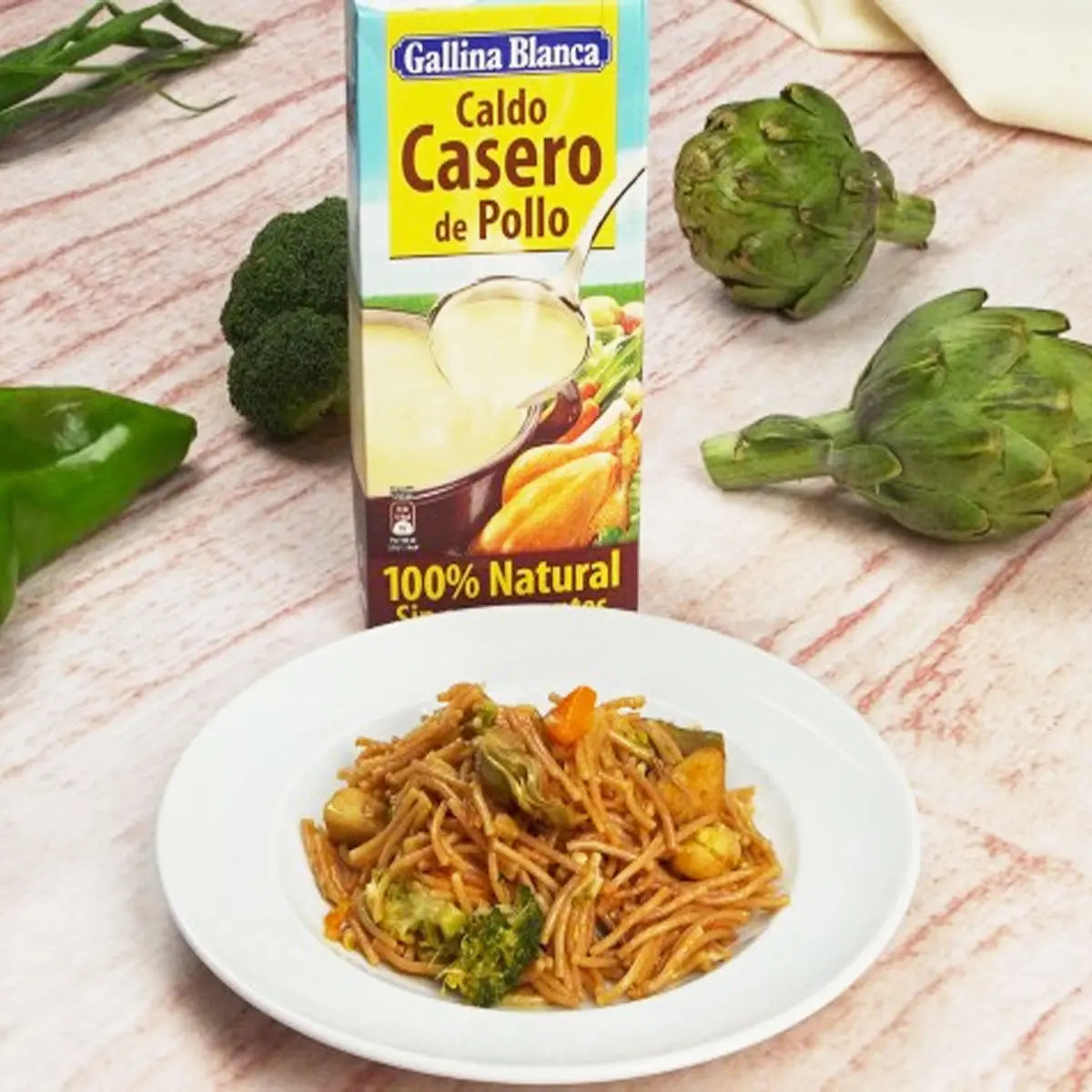 Caldo de Pollo 1Lt - Cesarfer - empaque