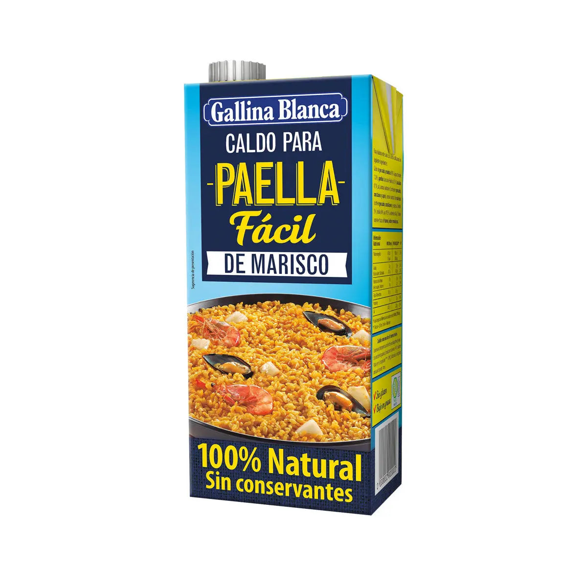 Caldo para preparar Paella 1Lt - Cesarfer - vista lateral