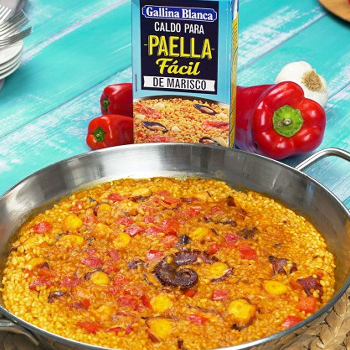 Caldo para preparar Paella 1Lt - Enlatados y Conservas La casa del bacalao