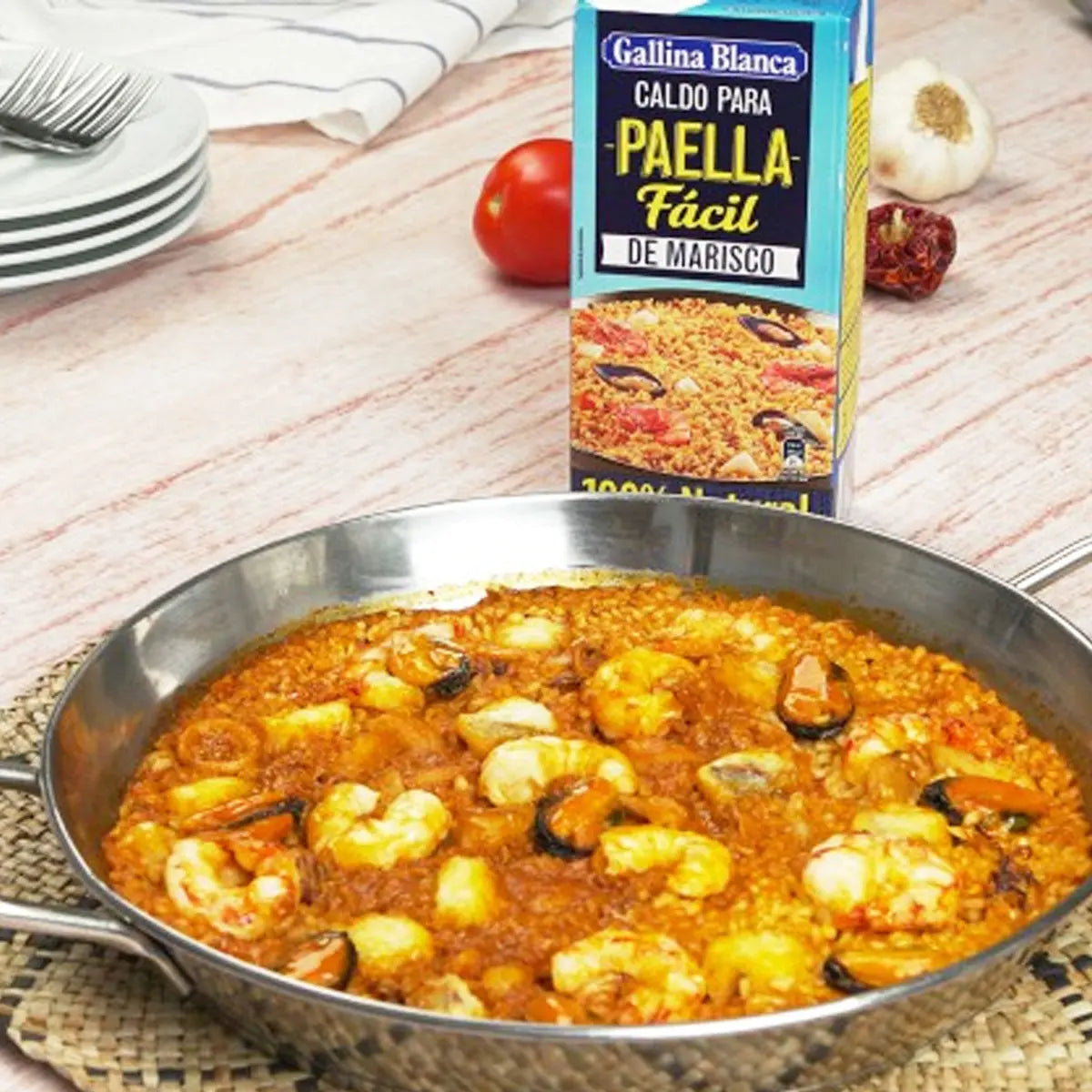 Caldo para preparar Paella 1Lt - Cesarfer