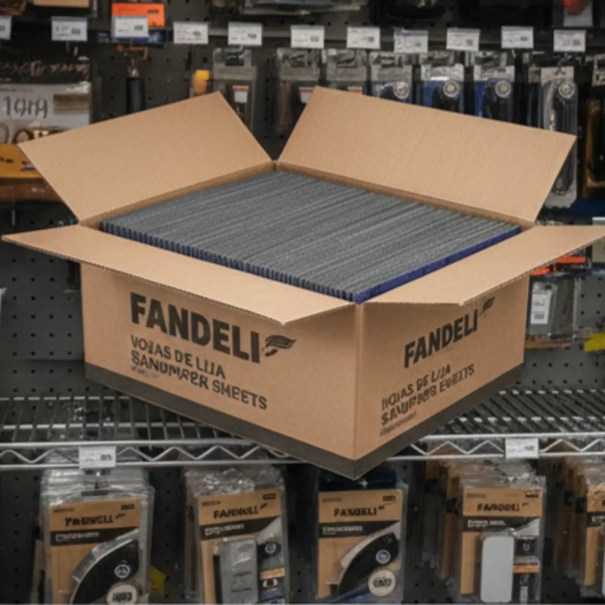 50 Pzs HOJA J-73 MED  FANDELI 0.230m X 0.280m TELA - Fandeli - vista trasera