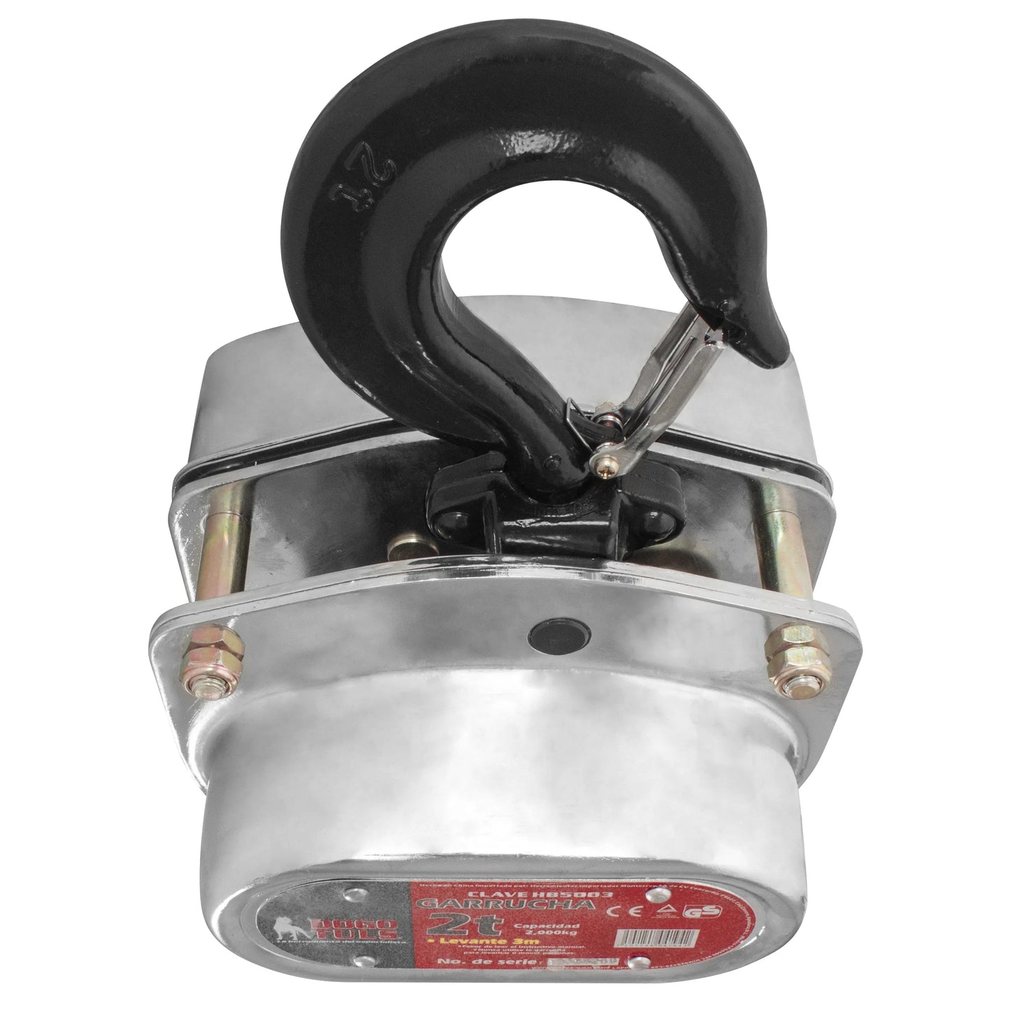 Garrucha Cromada Dogotuls 2 Toneladas x 3M 4:1