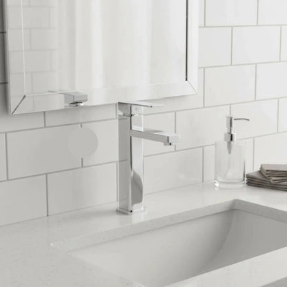 Llave Monomando Hidroflud Bozen Lavabo Cromo Alto 30cm Baño