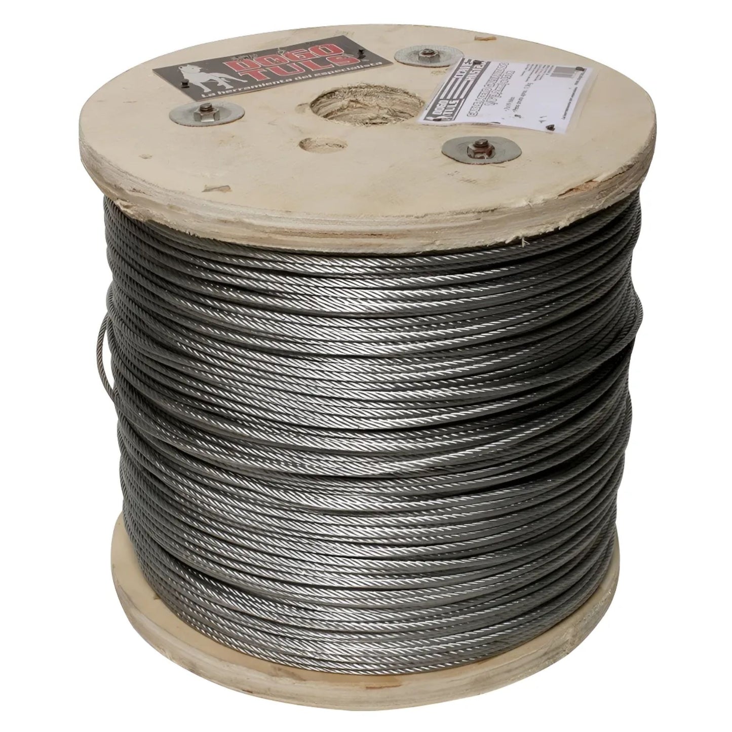 Cable Galvanizado Dogotuls C/F PVC 1/8-3/16" 7X19 100mt