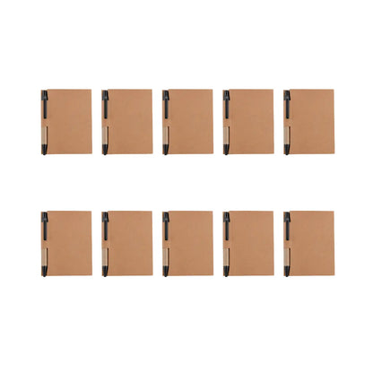 10pzs LIBRETA SLOVIAN ECOLOGICA C/ BOLIGRAFO CARTON PROMOOPCION - Promoopcion - vista lateral
