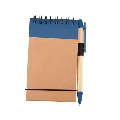 10 Libretas Bolsillo Chica Boligrafo Ecologica Pluma Colores Promoopcion