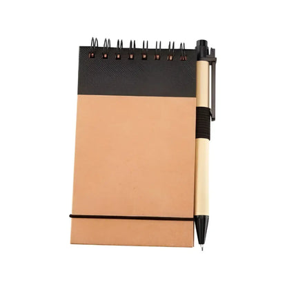 10 Libretas Bolsillo Chica Boligrafo Ecologica Pluma Colores Promoopcion