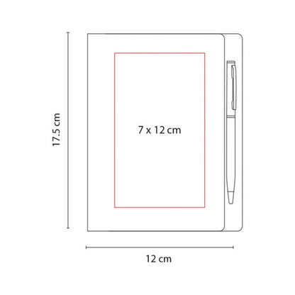 Libreta Funne Promoopcion Hoja Rayada Boligrafo Metalico