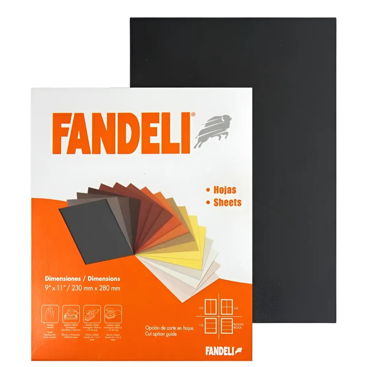 50 pzs HOJA C-99 180  FANDELI 0.230m X 0.280m PAPEL - Fandeli - vista lateral