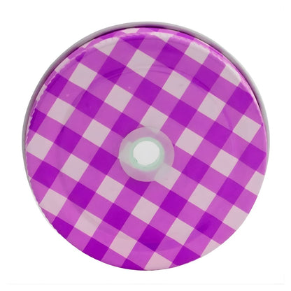 Mason Jar Grabado Vaso Tarro Con Tapa Y Popotes 6 Piezas Color Morado