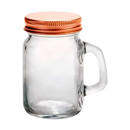12 Pack Mason Jar Mini Con Asa 4 Oz Vaso Frasco Tarro Vasito Drink Lab
