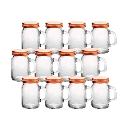 36 Pack Mason Jar Mini Con Asa 4 Oz Vaso Frasco Tarro Vasito